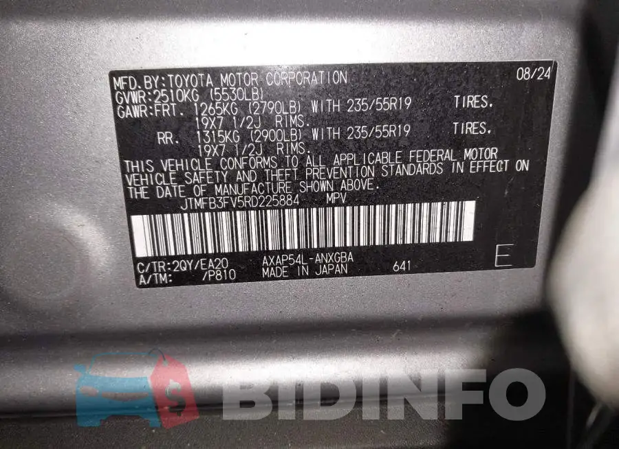 JTMFB3FV5RD225884 Photo# 9