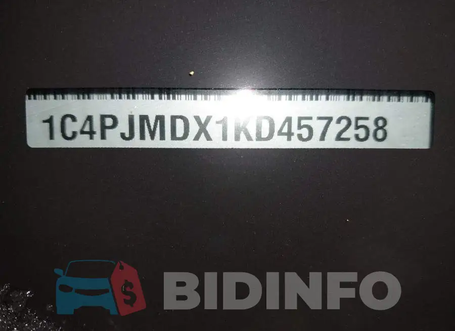 1C4PJMDX1KD457258 Photo# 9