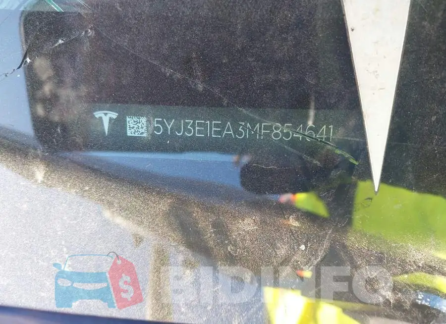 5YJ3E1EA3MF854641 Photo# 9