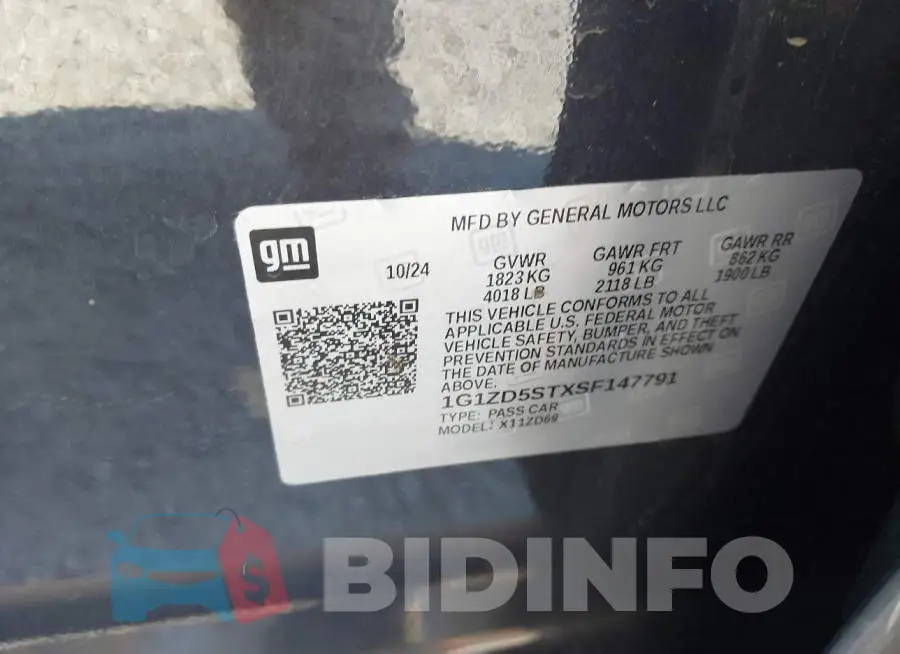 1G1ZD5STXSF147791 Photo# 9