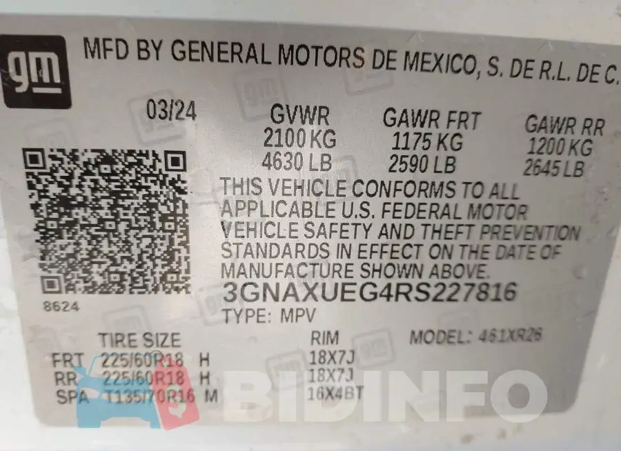 3GNAXUEG4RS227816 Photo# 9