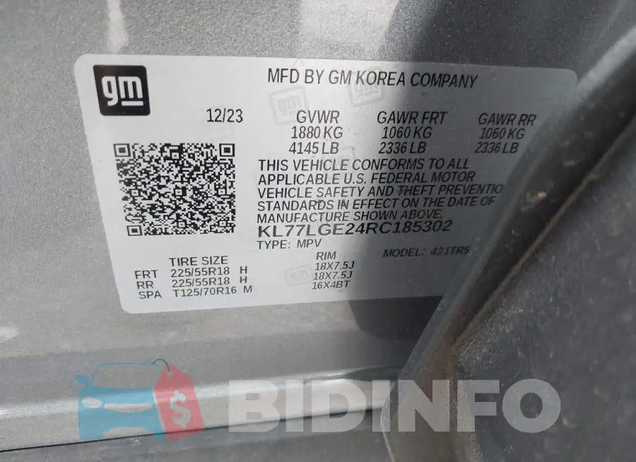 KL77LGE24RC185302 Photo# 9