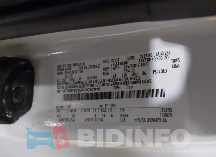 1FTMF1C87HKC67918 Photo# 9