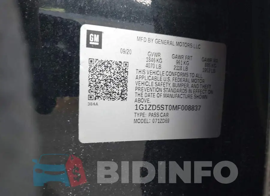 1G1ZD5ST0MF008837 Photo# 9