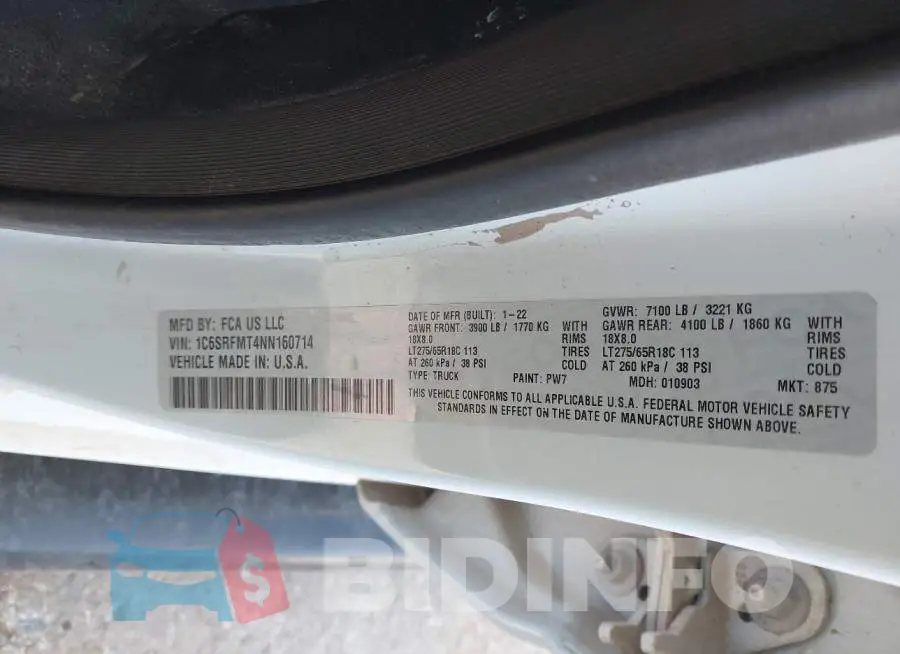 1C6SRFMT4NN160714 Photo# 9