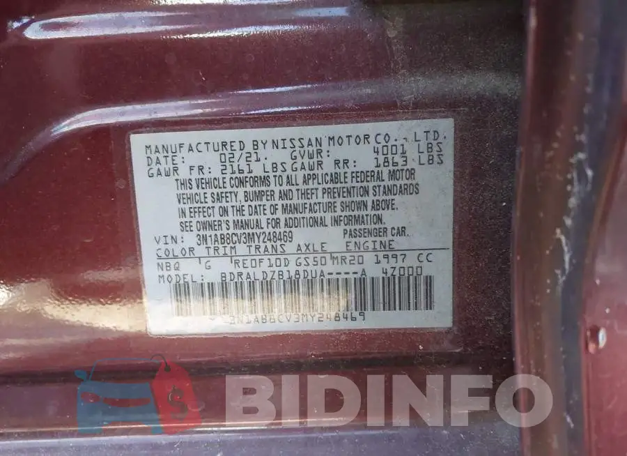3N1AB8CV3MY248469 Photo# 9