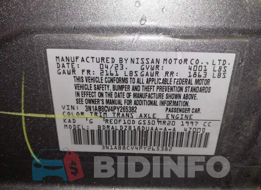 3N1AB8CV4PY265382 Photo# 9