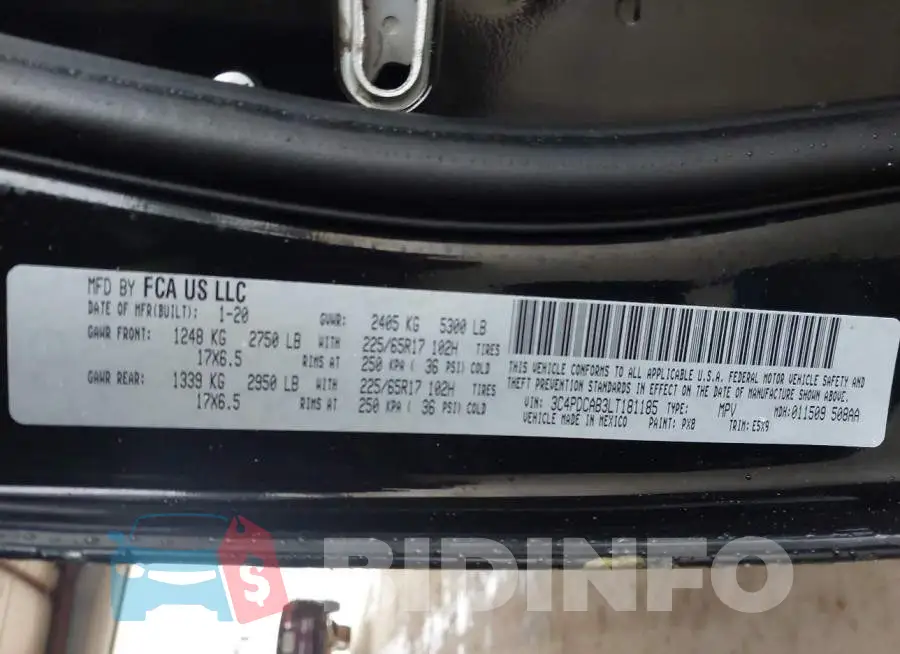 3C4PDCAB3LT181185 Photo# 9