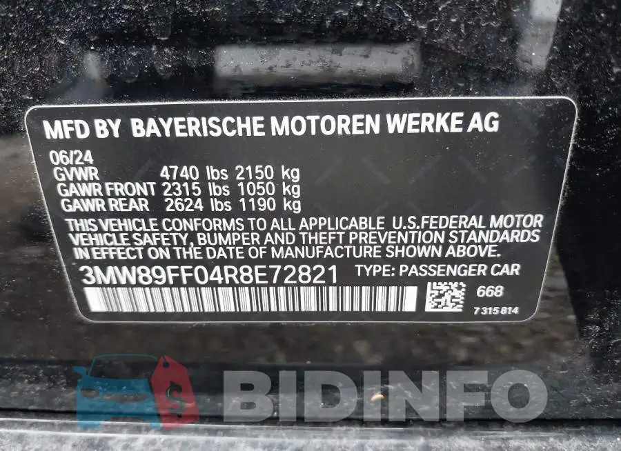 3MW89FF04R8E72821 Photo# 9