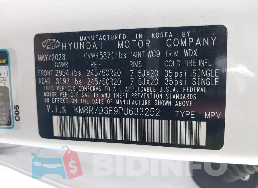 KM8R7DGE9PU633252 Photo# 9