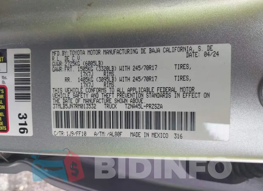 3TMLB5JN7RM013532 Photo# 9