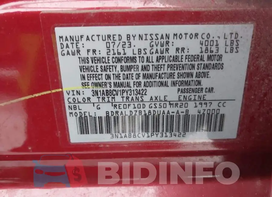 3N1AB8CV1PY313422 Photo# 9