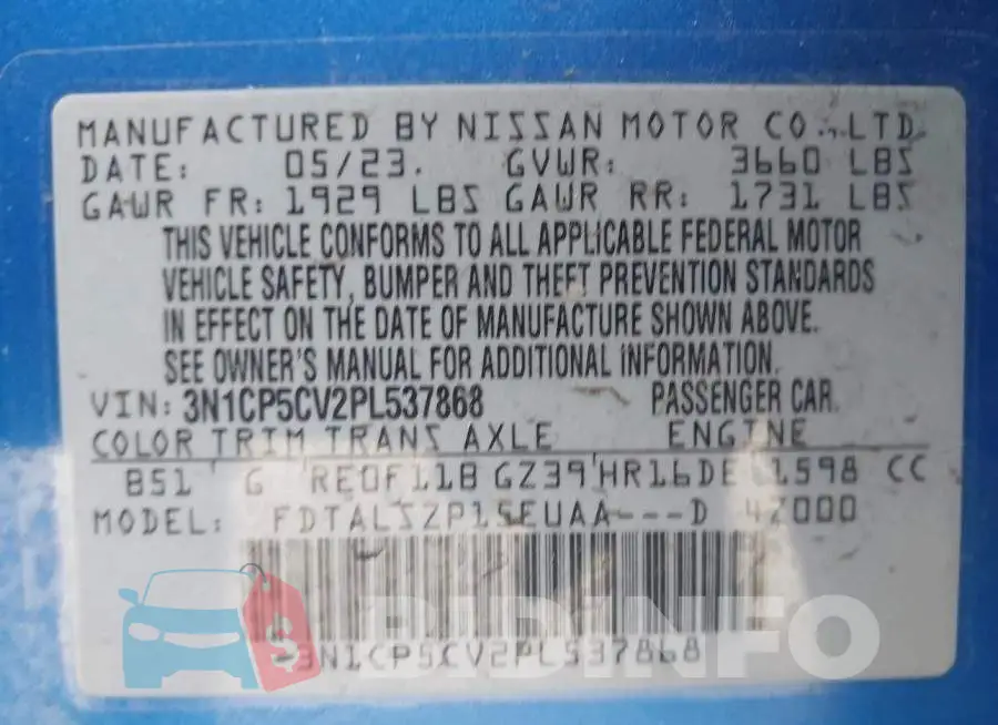 3N1CP5CV2PL537868 Photo# 9