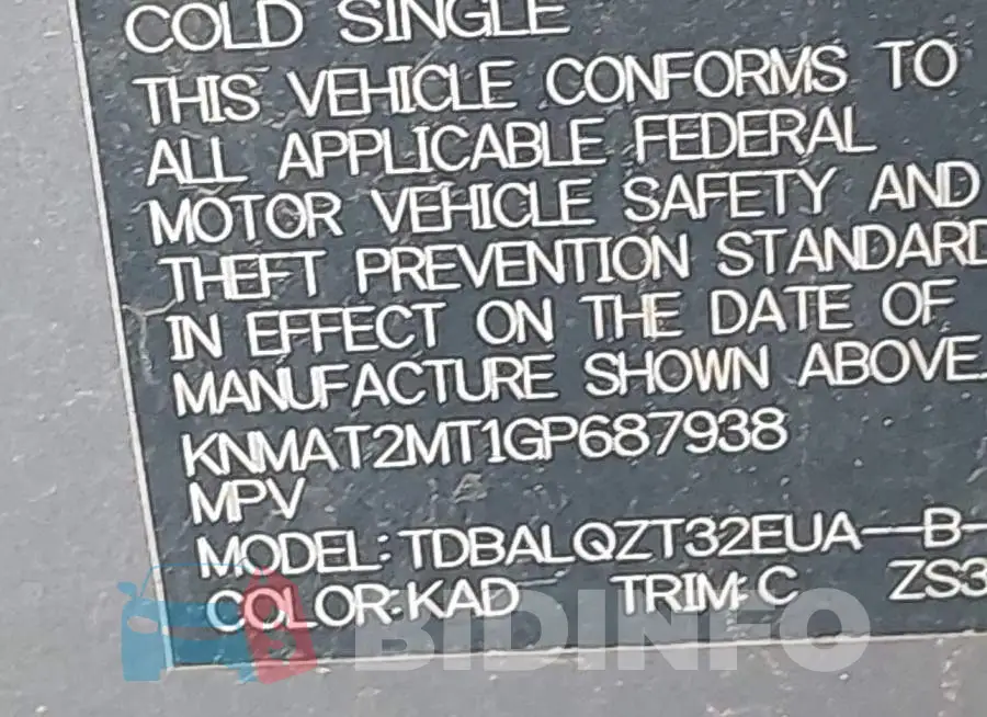 KNMAT2MT1GP687938 Photo# 9