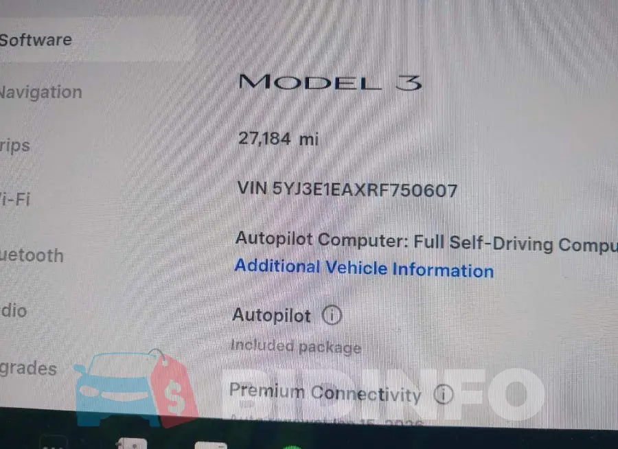 5YJ3E1EAXRF750607 Photo# 15