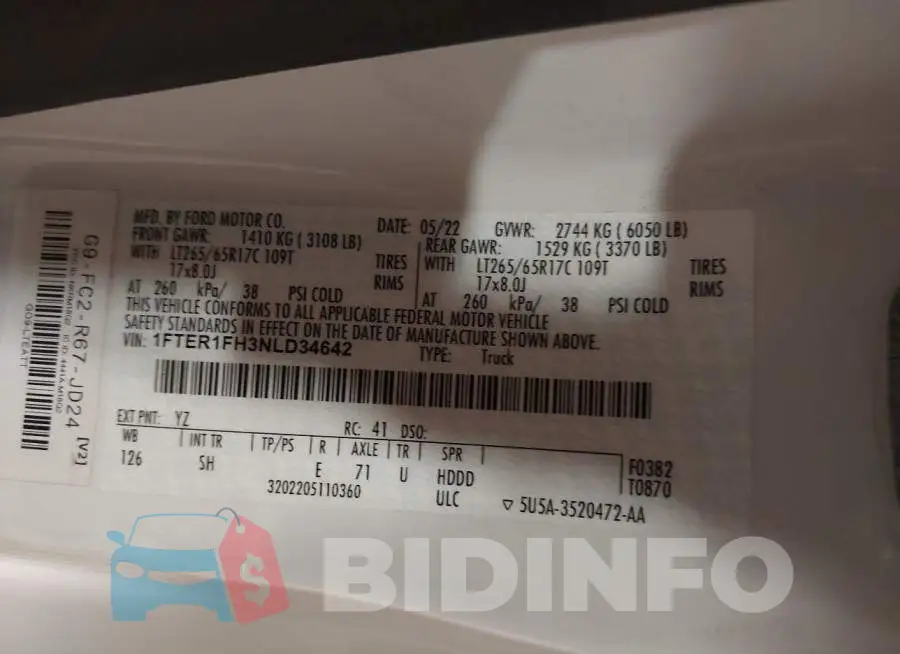 1FTER1FH3NLD34642 Photo# 9