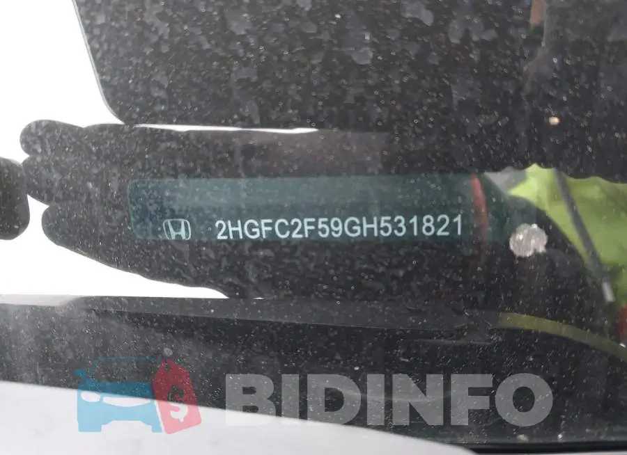 2HGFC2F59GH531821 Photo# 9