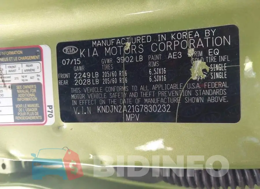 KNDJN2A21G7830232 Photo# 9