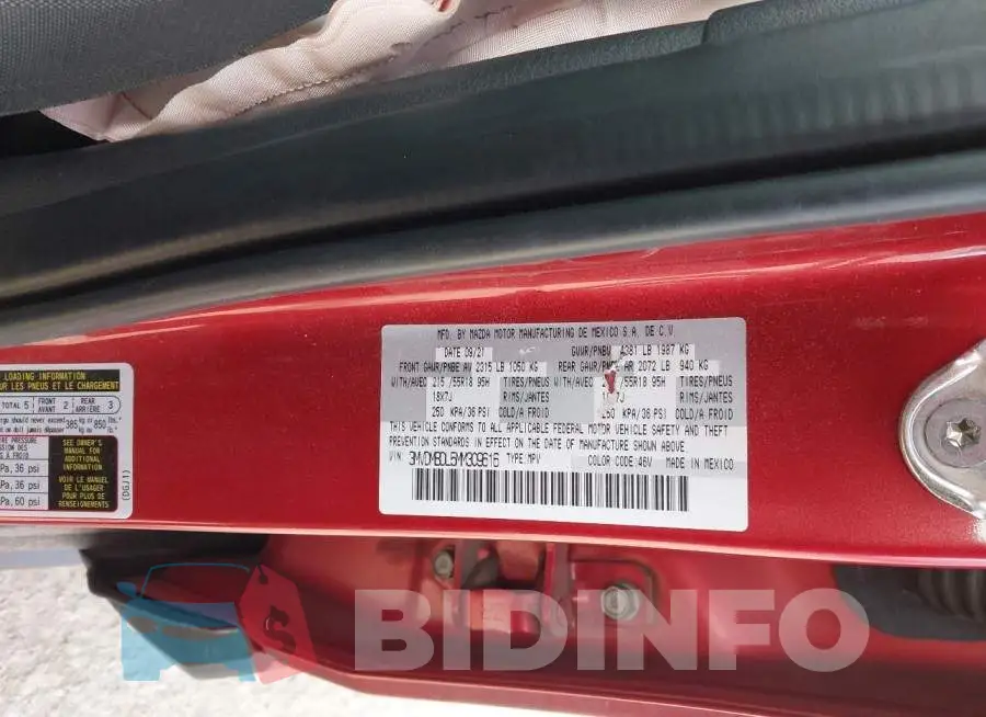 3MVDMBDL5MM309616 Photo# 9