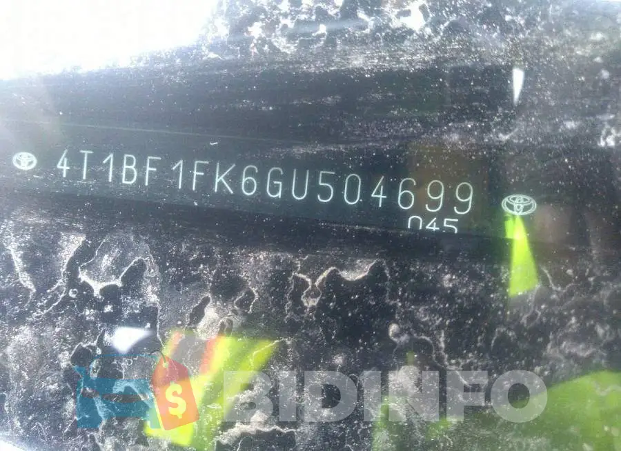 4T1BF1FK6GU504699 Photo# 9