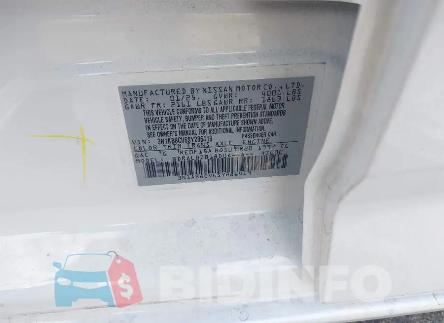 3N1AB8CV6SY286419 Photo# 9