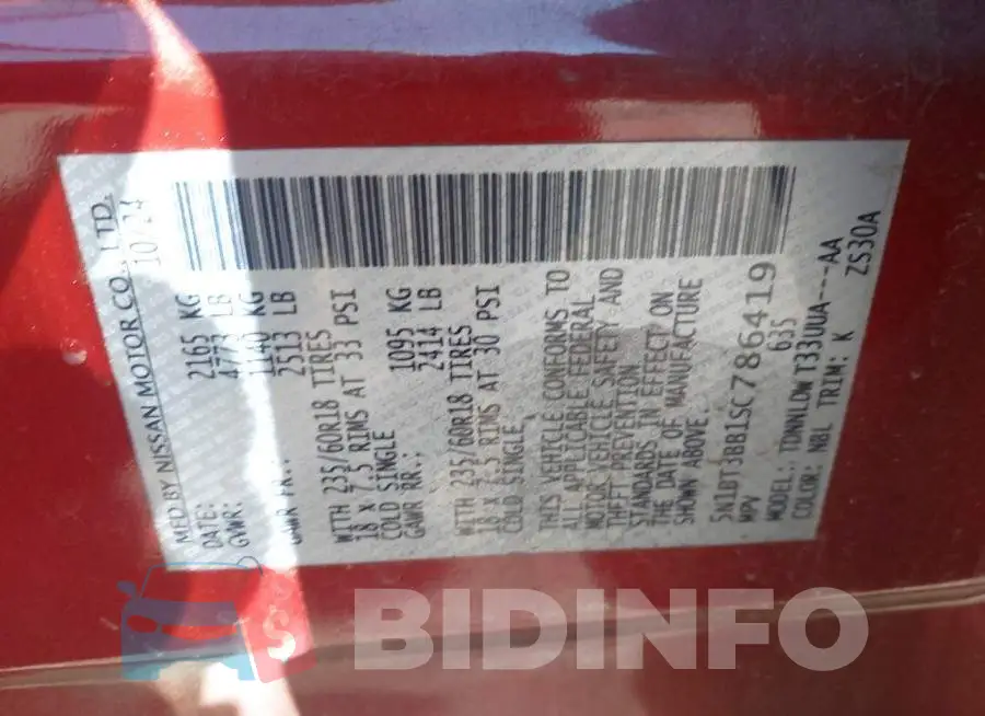 5N1BT3BB1SC786419 Photo# 9