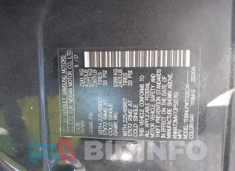 KNMAT2MV7JP511761 Photo# 9