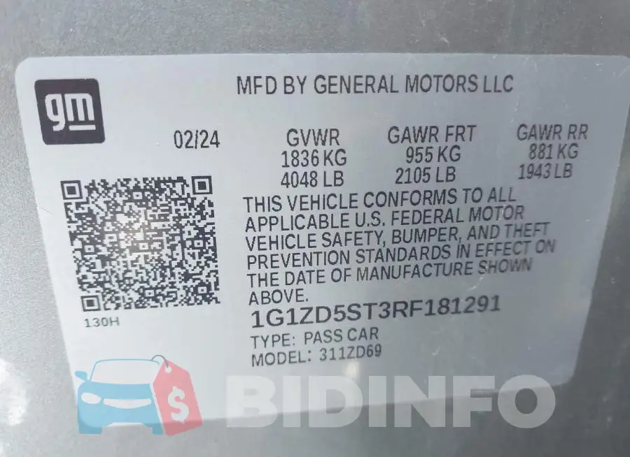 1G1ZD5ST3RF181291 Photo# 9