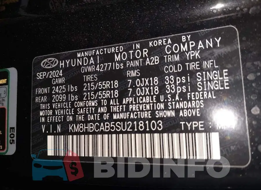 KM8HBCAB5SU218103 Photo# 9