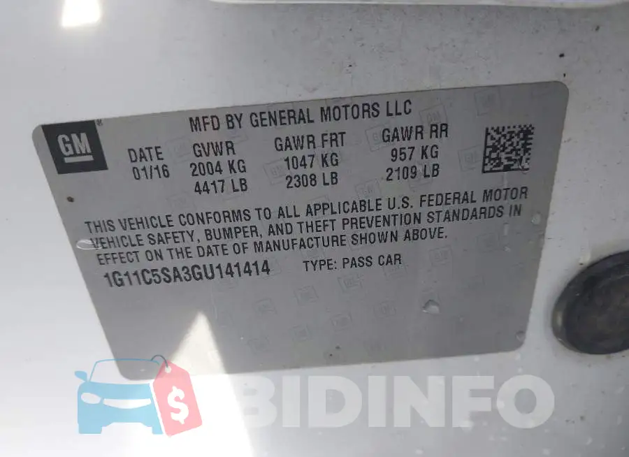 1G11C5SA3GU141414 Photo# 9