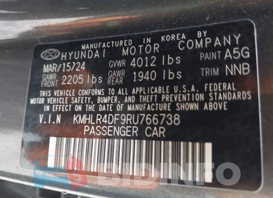 KMHLR4DF9RU766738 Photo# 9