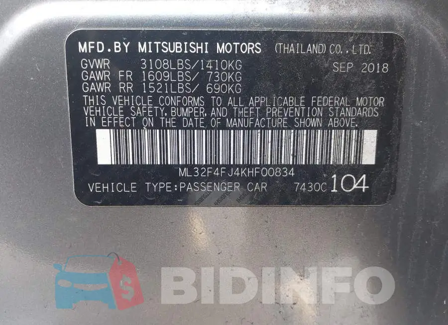 ML32F4FJ4KHF00834 Photo# 9