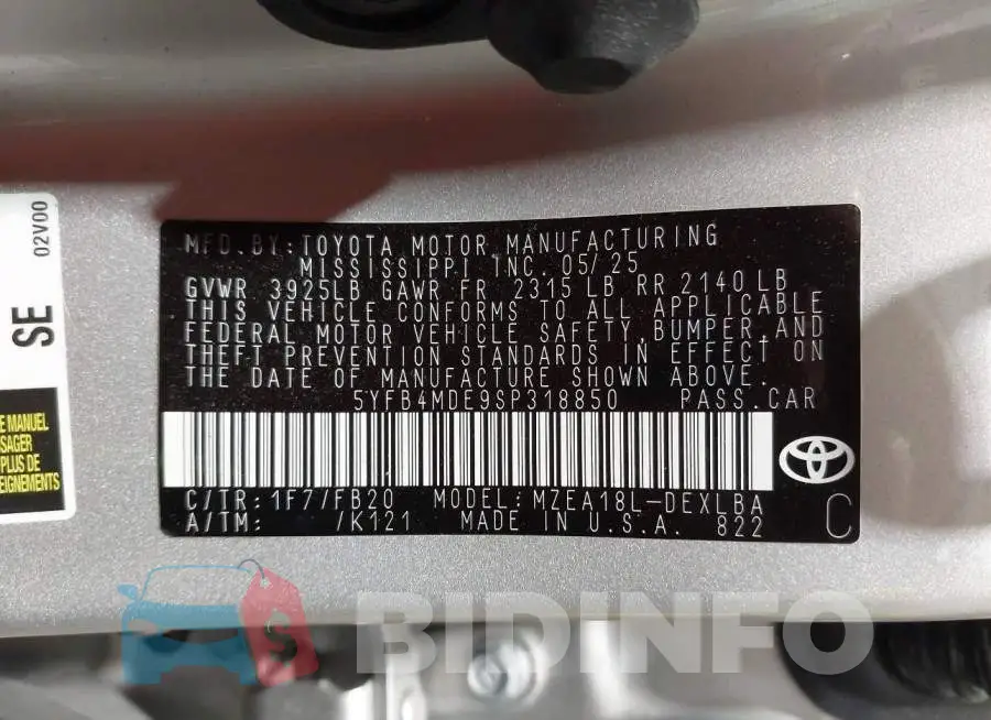 5YFB4MDE9SP318850 Photo# 9