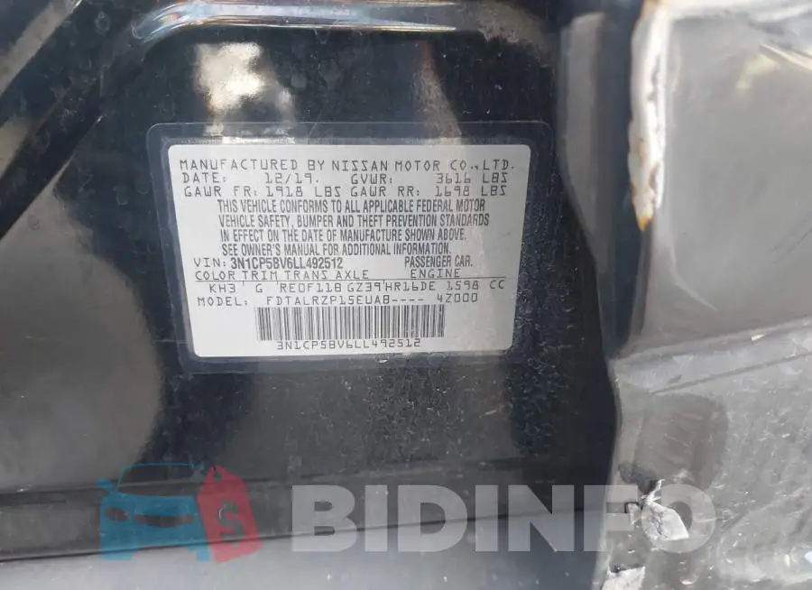 3N1CP5BV6LL492512 Photo# 9