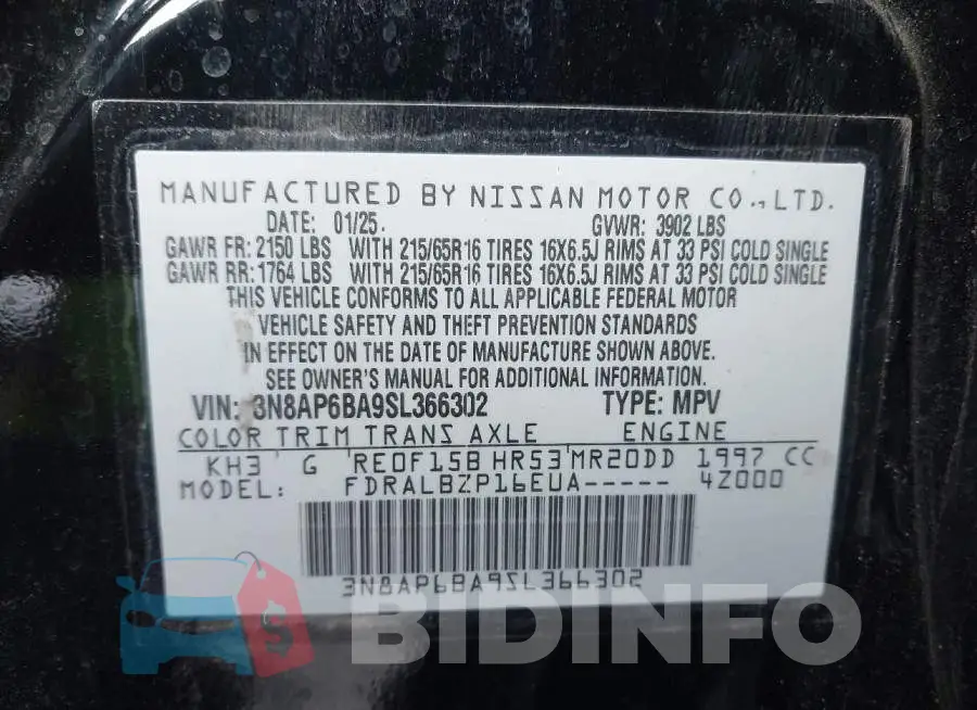 3N8AP6BA9SL366302 Photo# 9