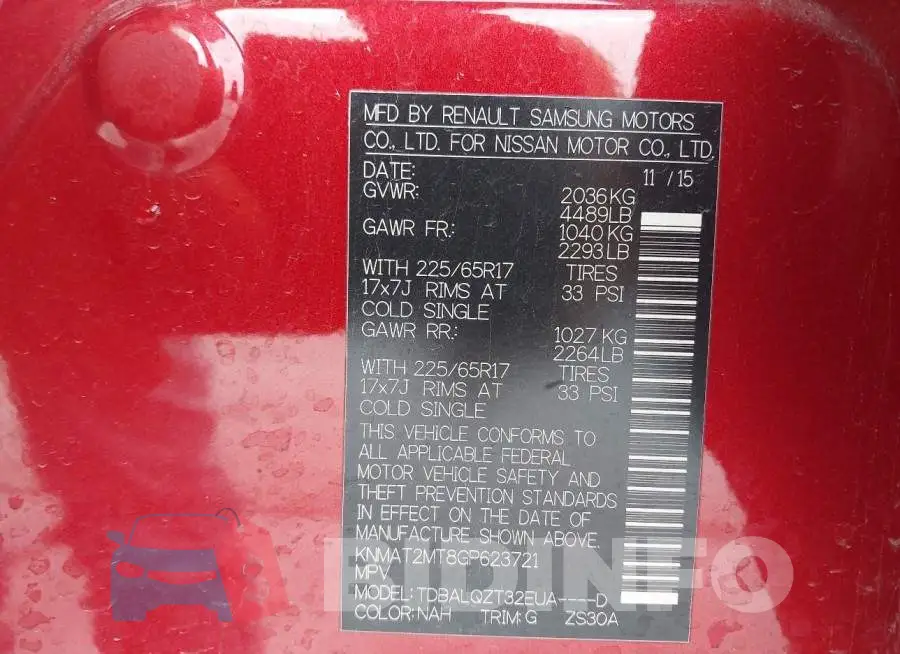 KNMAT2MT8GP623721 Photo# 9