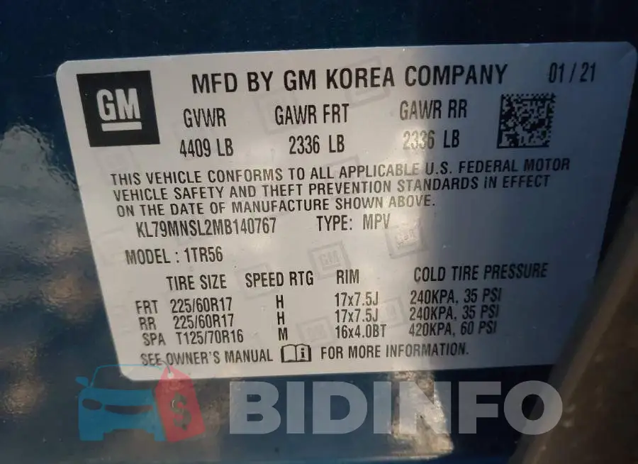 KL79MNSL2MB140767 Photo# 9