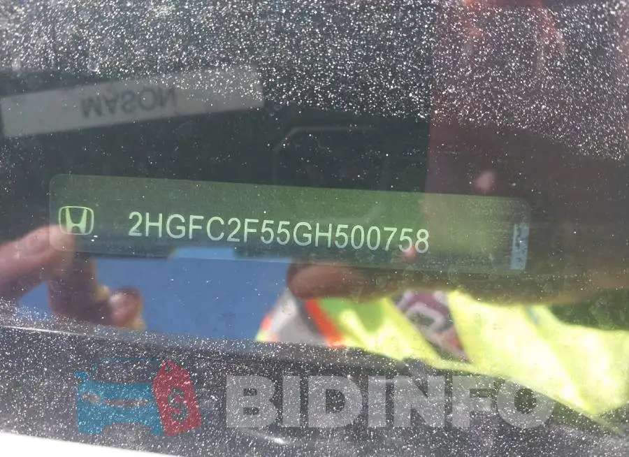 2HGFC2F55GH500758 Photo# 17