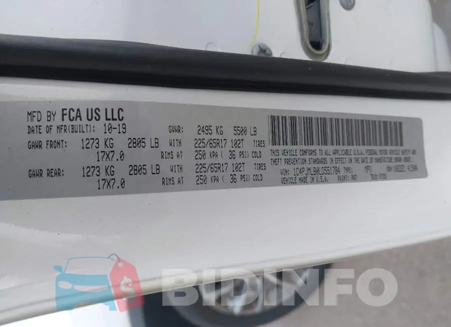 1C4PJMLB0LD551784 Photo# 9
