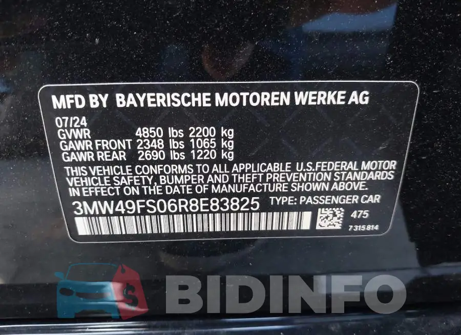 3MW49FS06R8E83825 Photo# 9