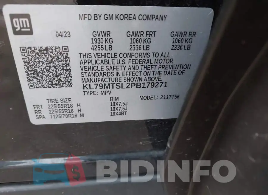 KL79MTSL2PB179271 Photo# 9