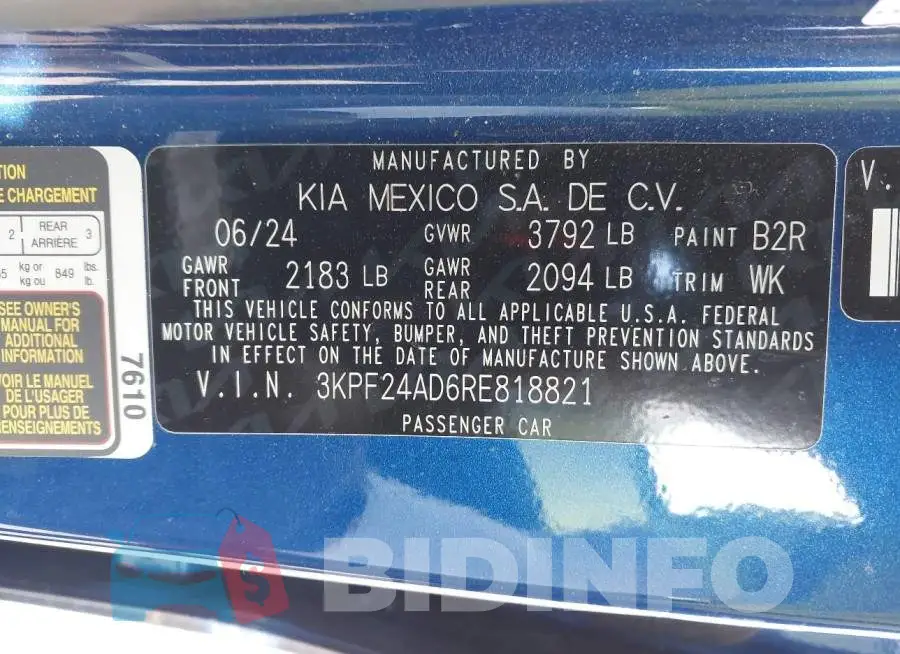 3KPF24AD6RE818821 Photo# 9