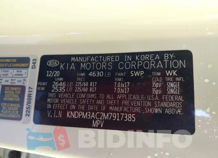 KNDPM3AC2M7917385 Photo# 9