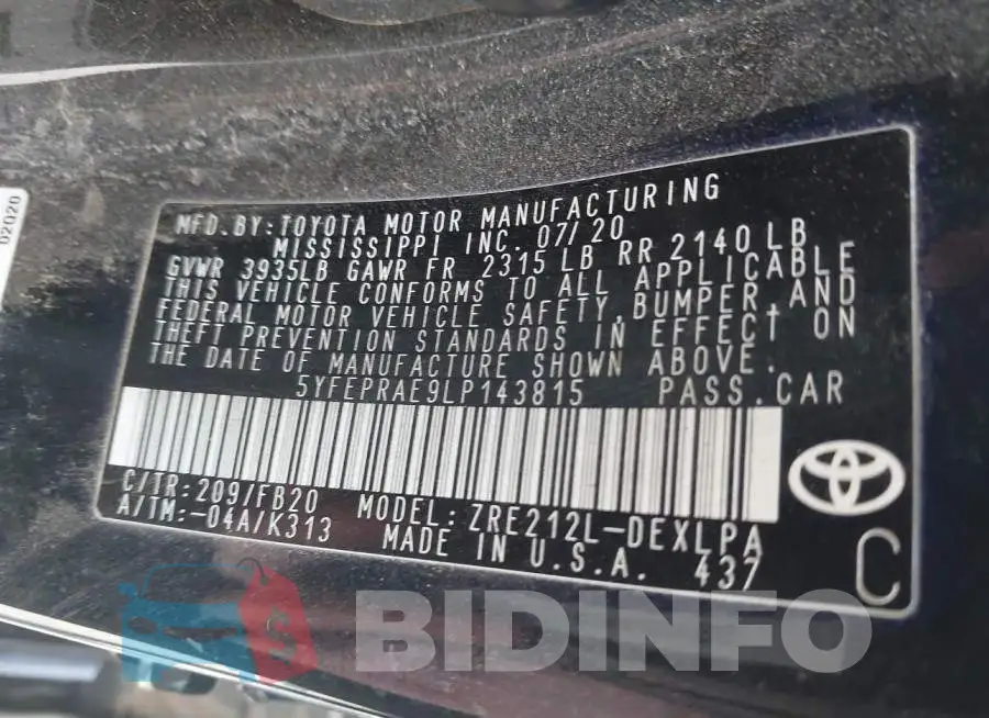 5YFEPRAE9LP143815 Photo# 9
