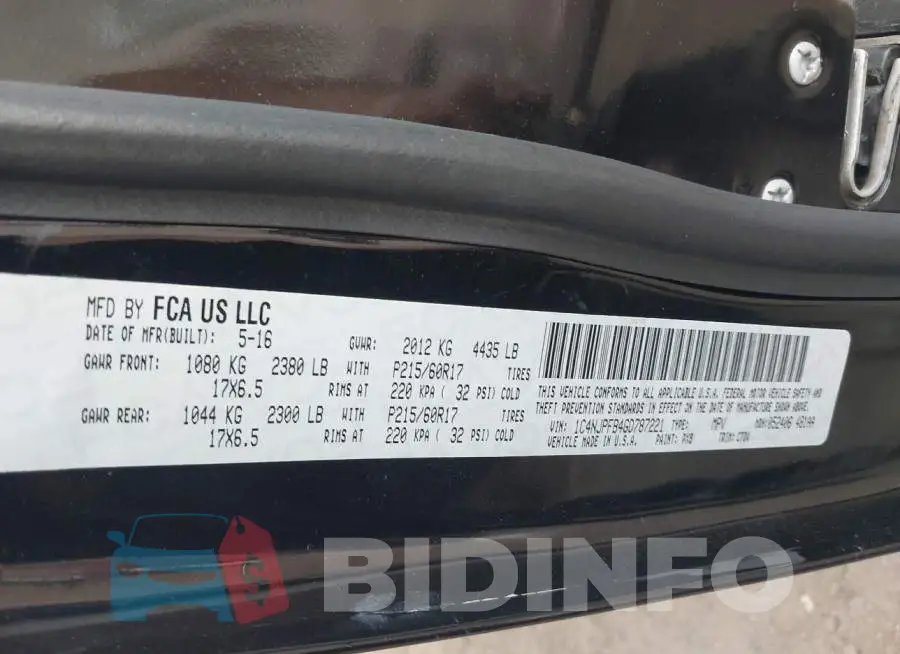 1C4NJPFB4GD787221 Photo# 9