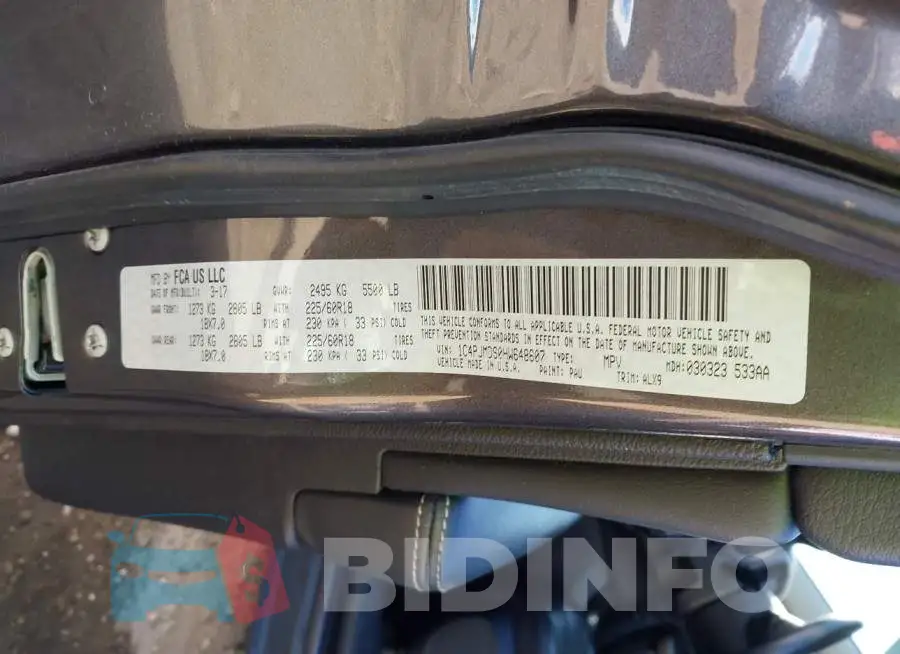 1C4PJMDS0HW648607 Photo# 9