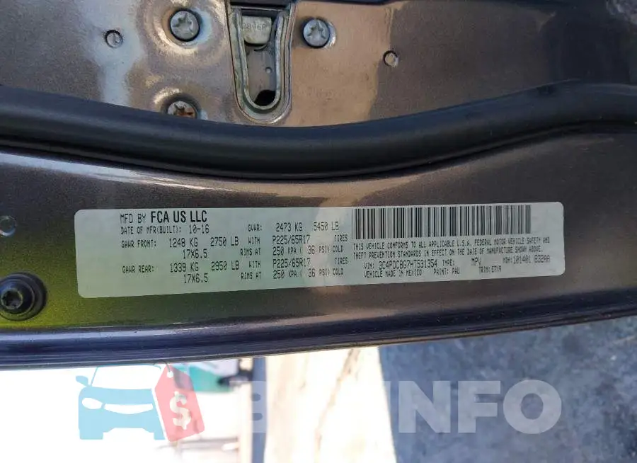 3C4PDCBG7HT531354 Photo# 9