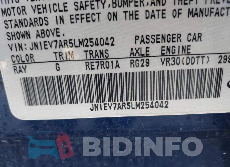 JN1EV7AR5LM254042 Photo# 9