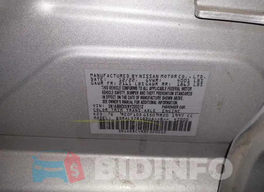 3N1AB8CVXNY320012 Photo# 9