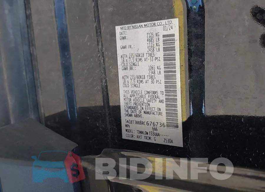 5N1BT3BB8RC676736 Photo# 9